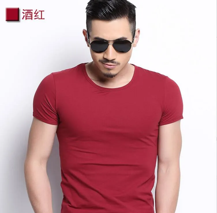 Aidase  New Men V-neck T Shirt 6 colors Fitness Mens T-shirts V neck Man T-shirt For Male Clothing Tshirts M-4XL Tops o-neck Tees