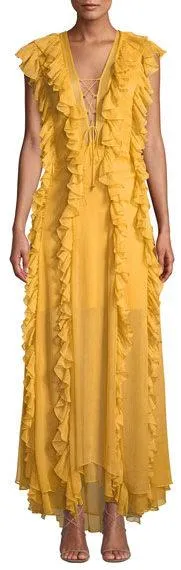 'Ambra' Ruffle Maxi Dress