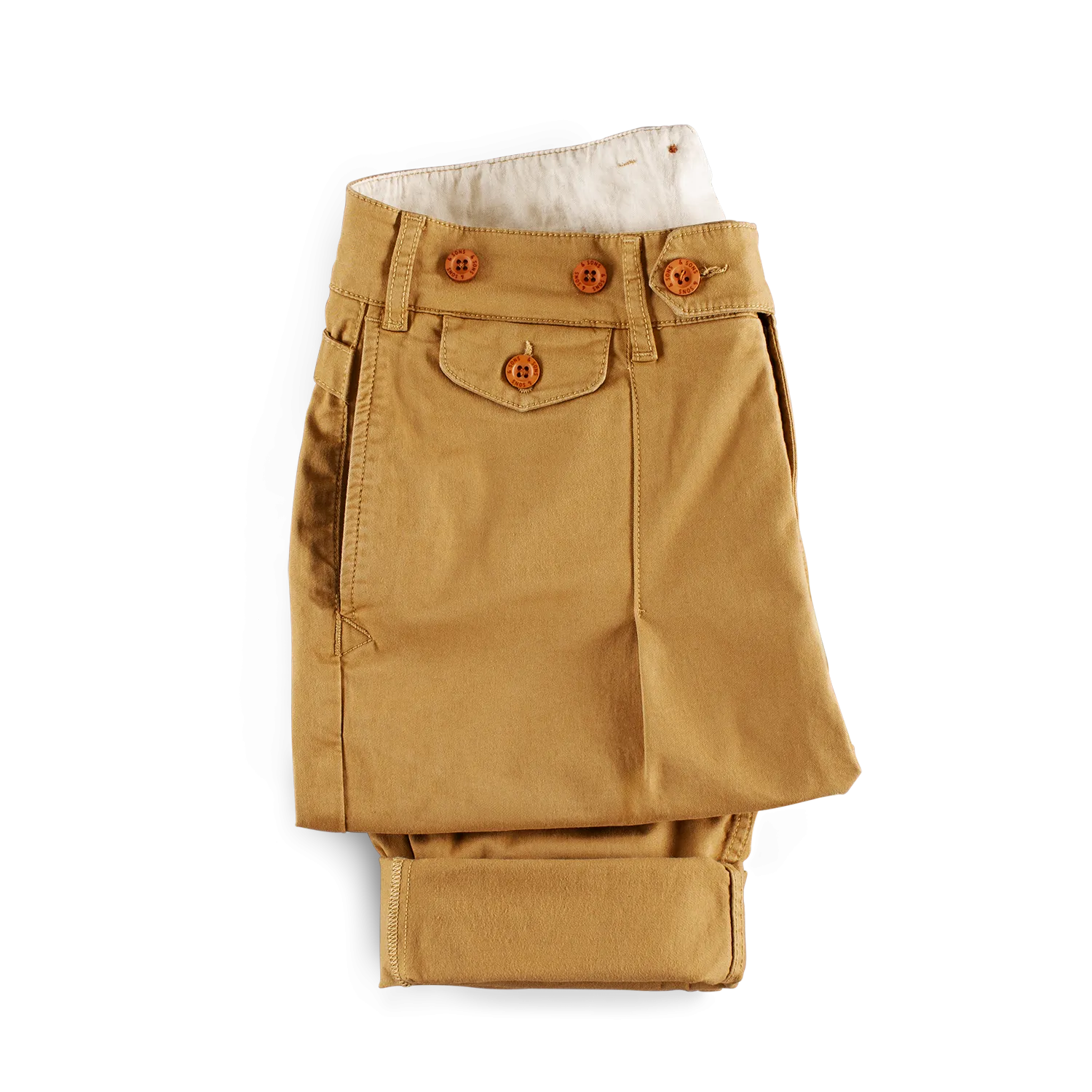 &SONS Beckett Trousers Tan