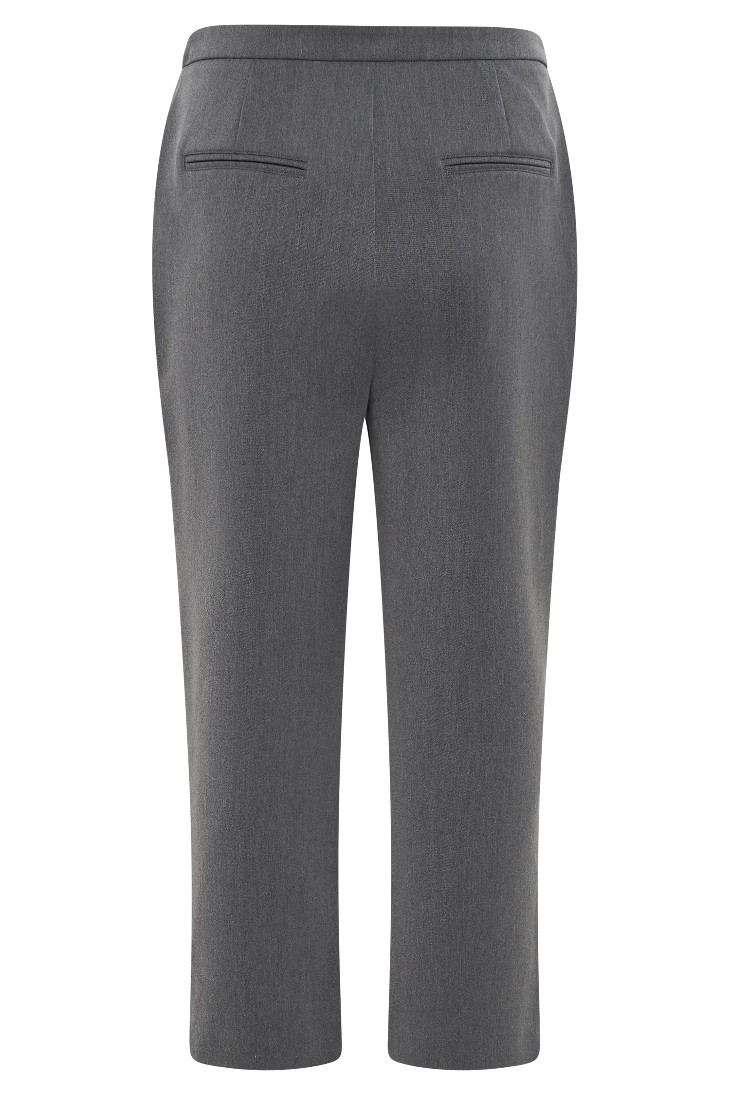 Anne Fitted Capri Pants - Charcoal Marle