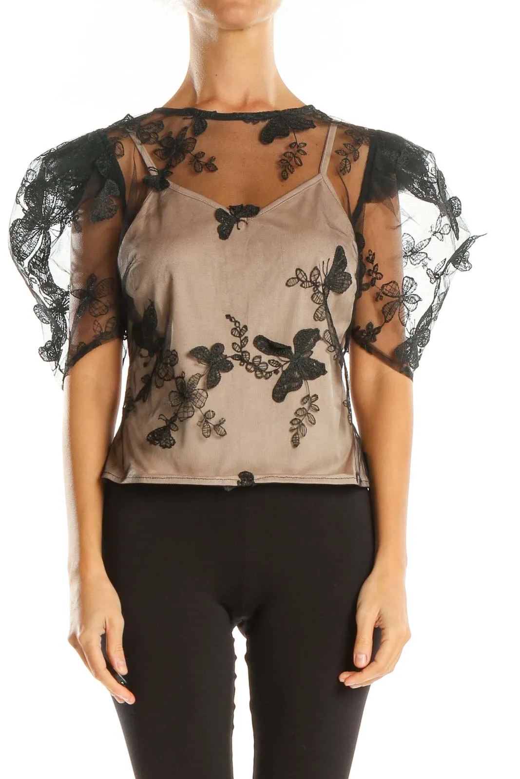 Black Butterfly Blouse