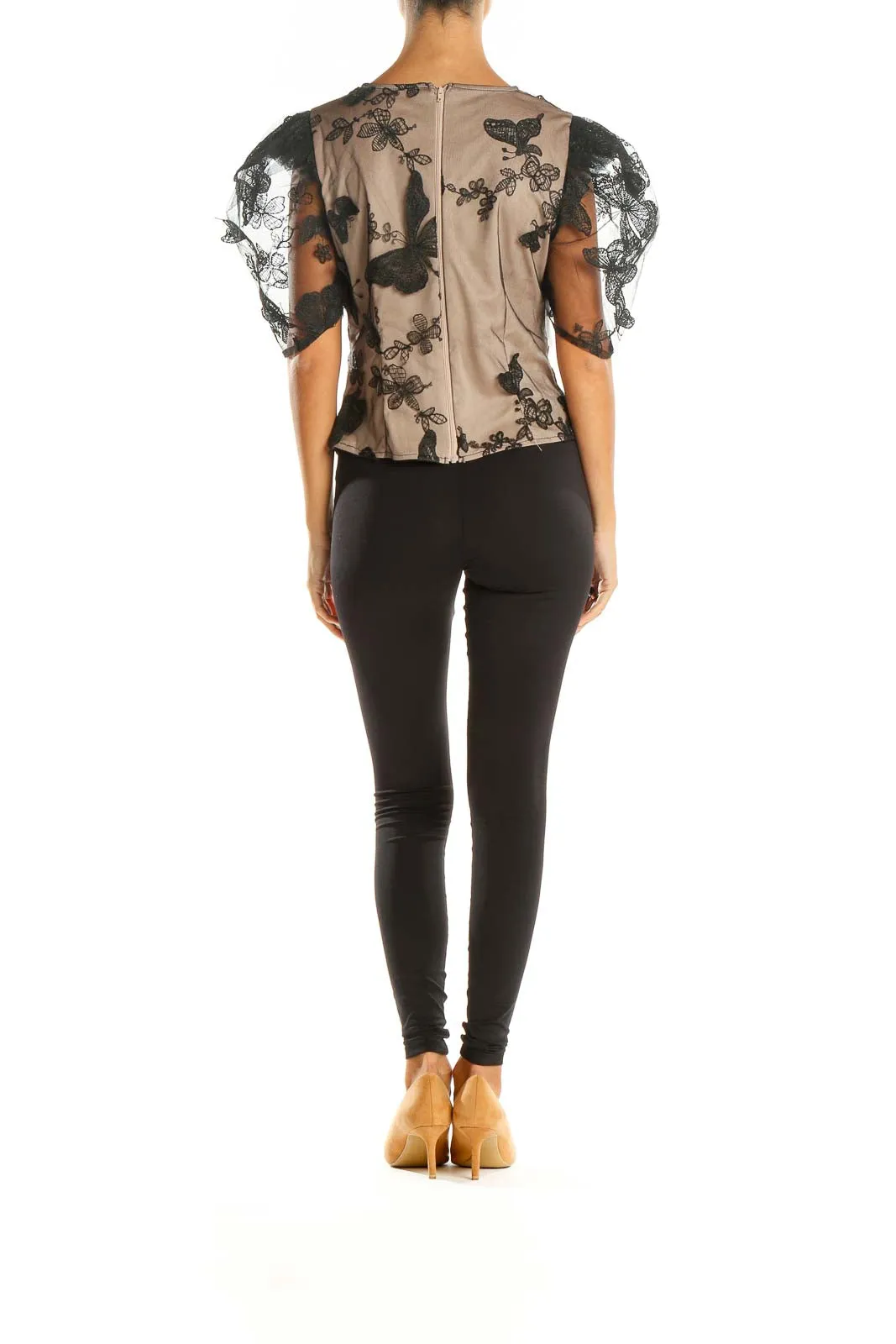 Black Butterfly Blouse