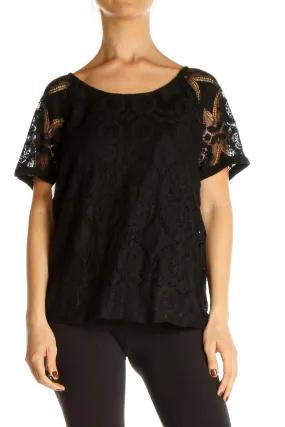 Black Lace All Day Wear Blouse