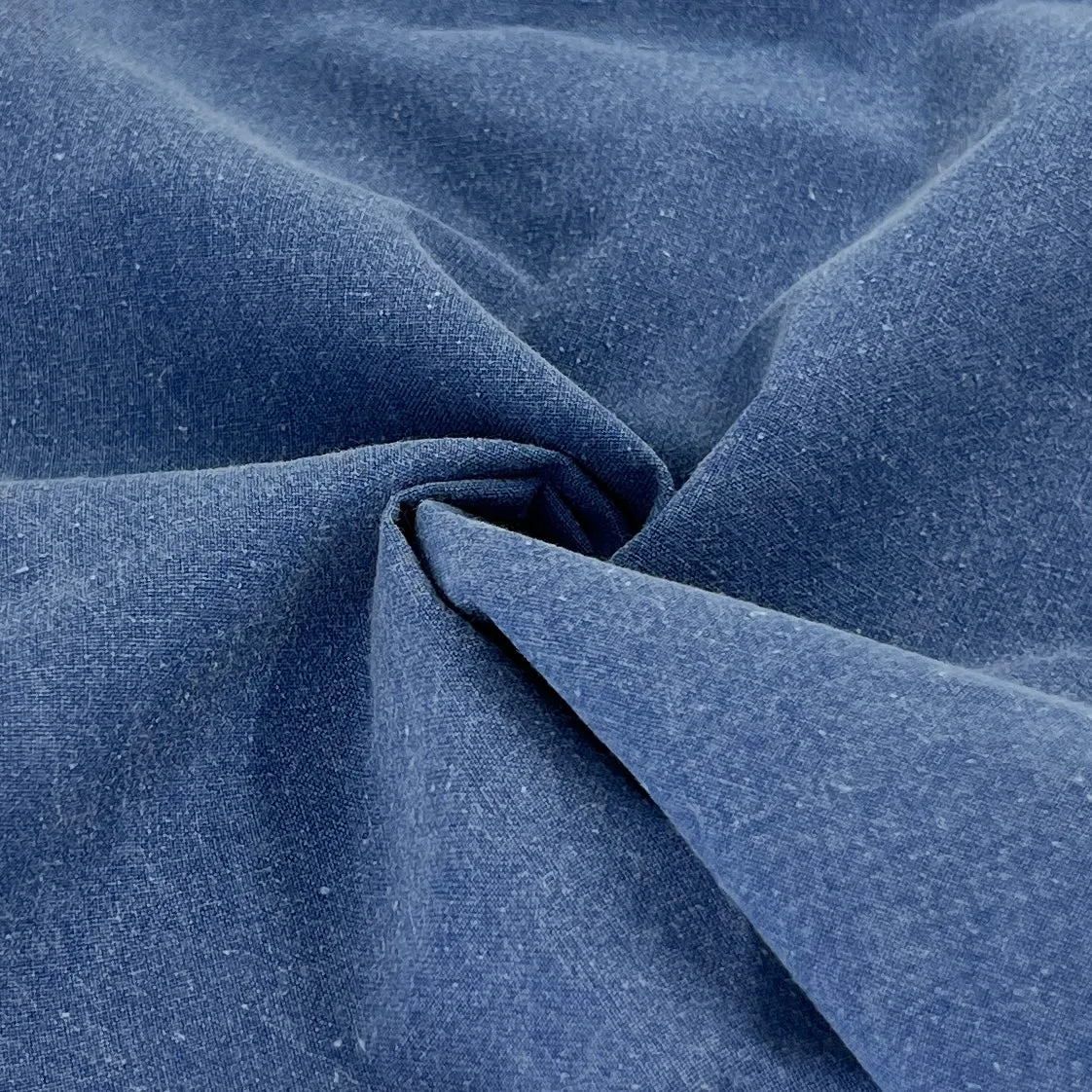 Blue Washed Shirting Weight Broadcloth | SKU 7728 #U1