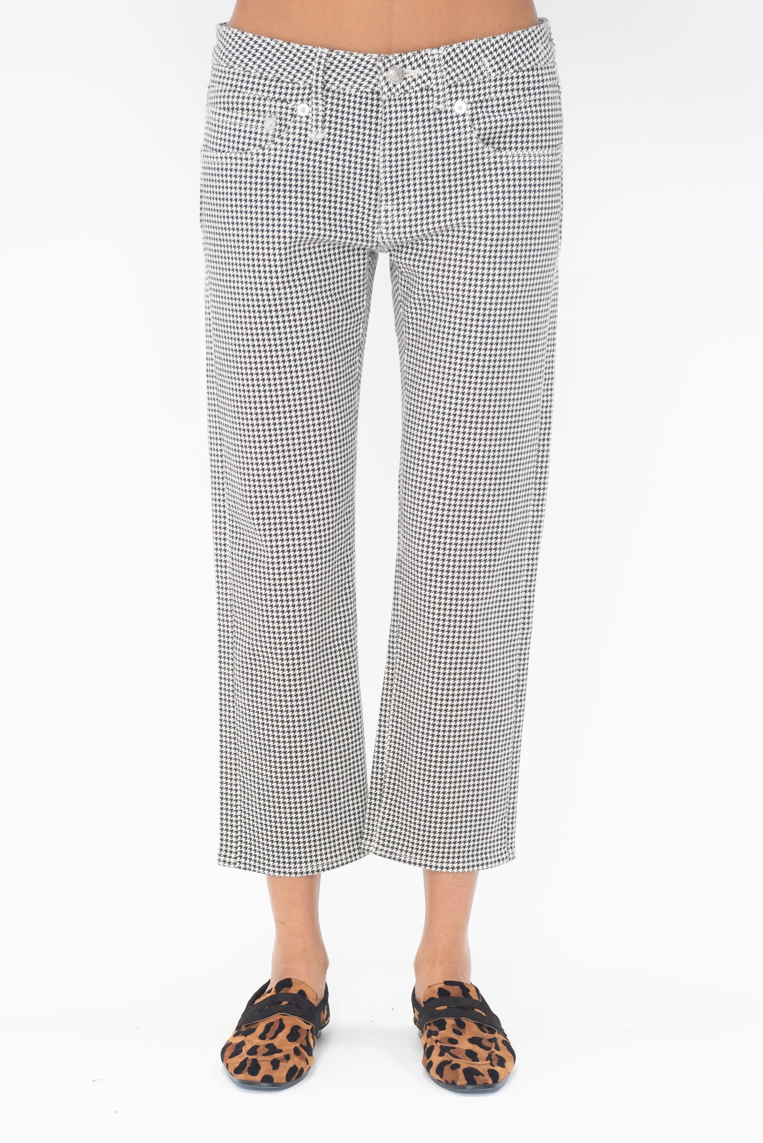 Boy Straight, Printed Houndstooth