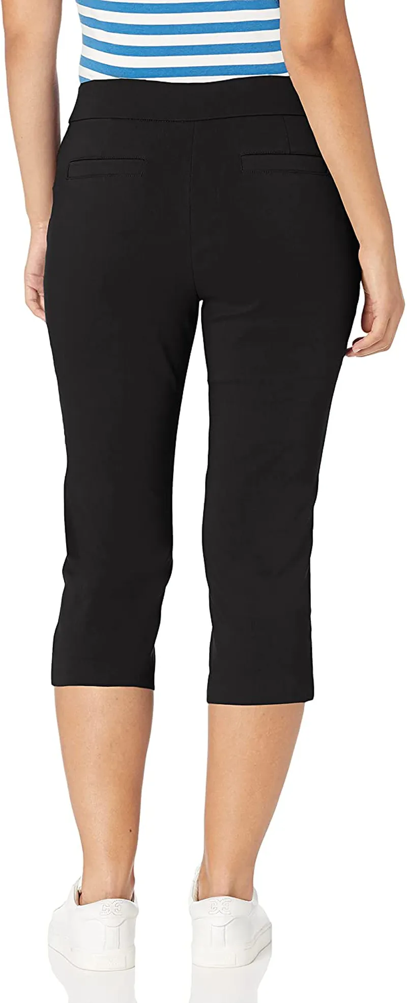 Briggs New York Womens Pull On Capri L Pocket