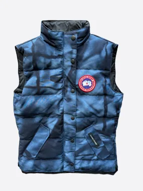 Canada Goose Blue Abstract Camo Freestyle Women's Vest