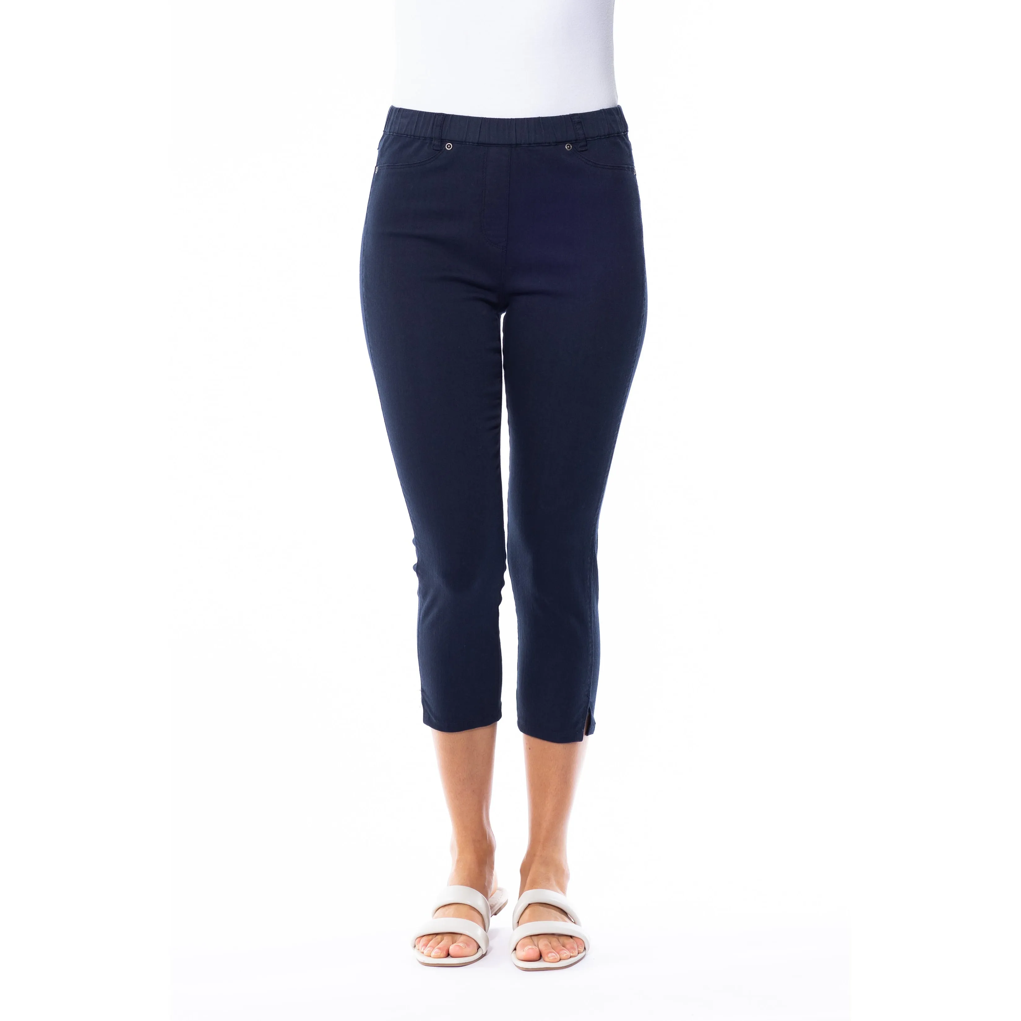 Capri Jeggings by Café Latte - Navy