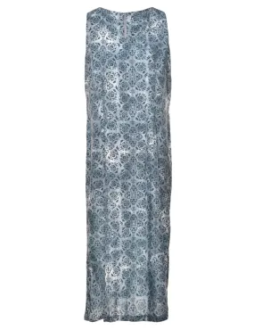 Floral Print Maxi Dress - L