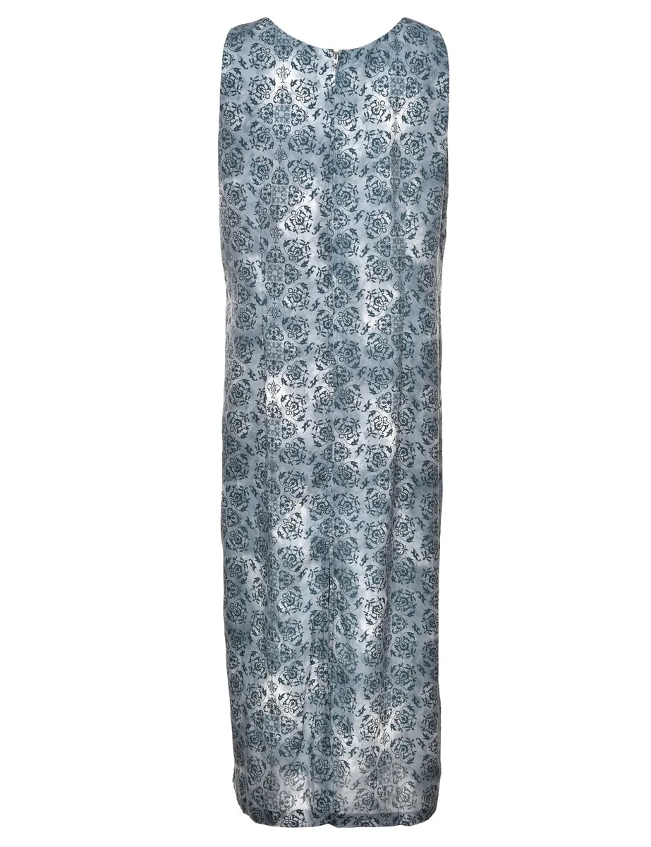 Floral Print Maxi Dress - L