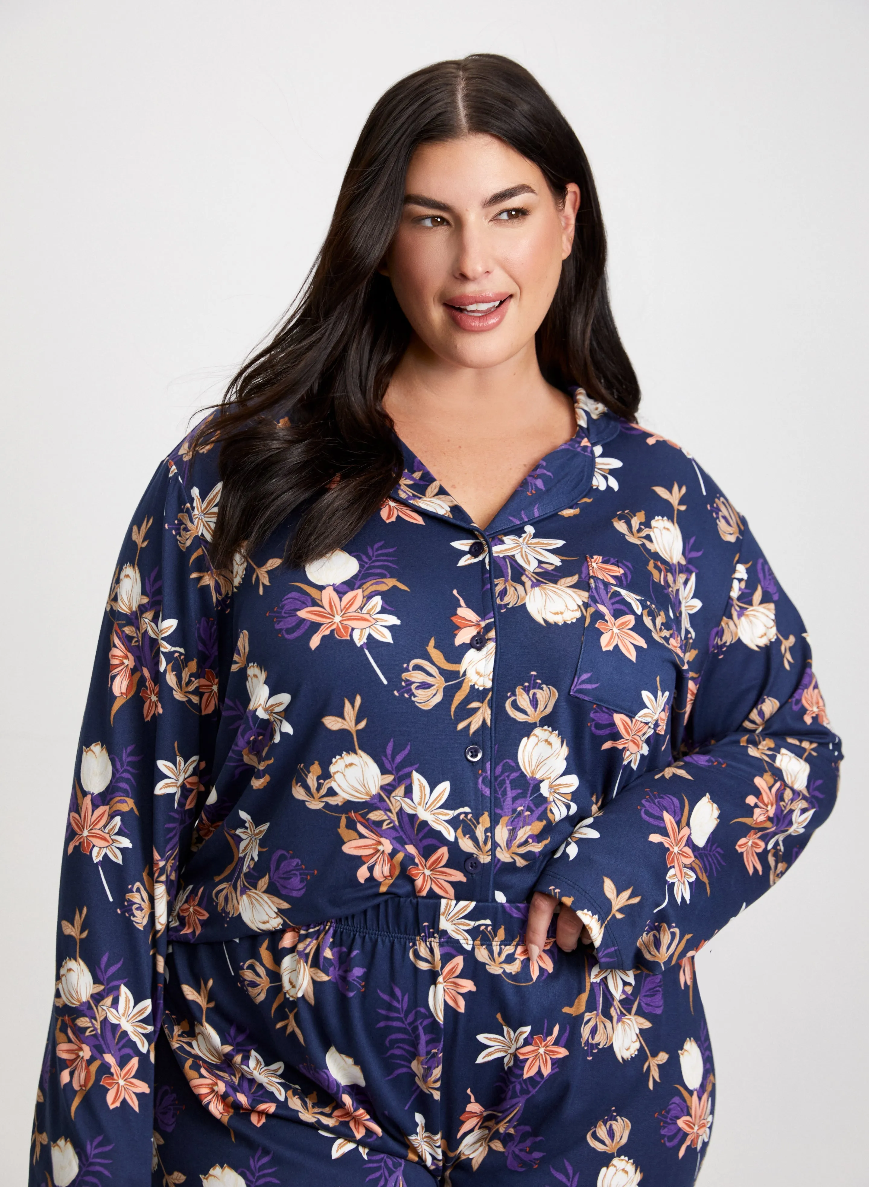 Floral Print PJ Set