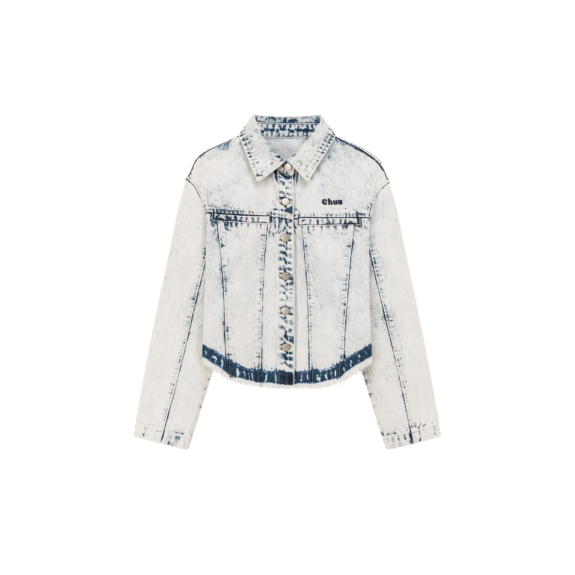 Frayed Hem Denim Jacket