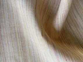 Lighter-Weight Citrus Pinstripe Linen (Made in Poland)