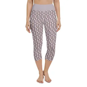 Lilac Triangle Women's Capri Yoga Pants