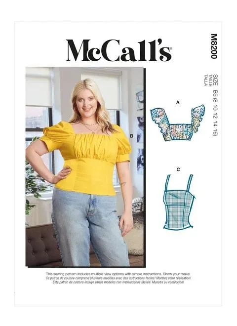 McCall's Pattern M8200 Misses' & Women's Tops