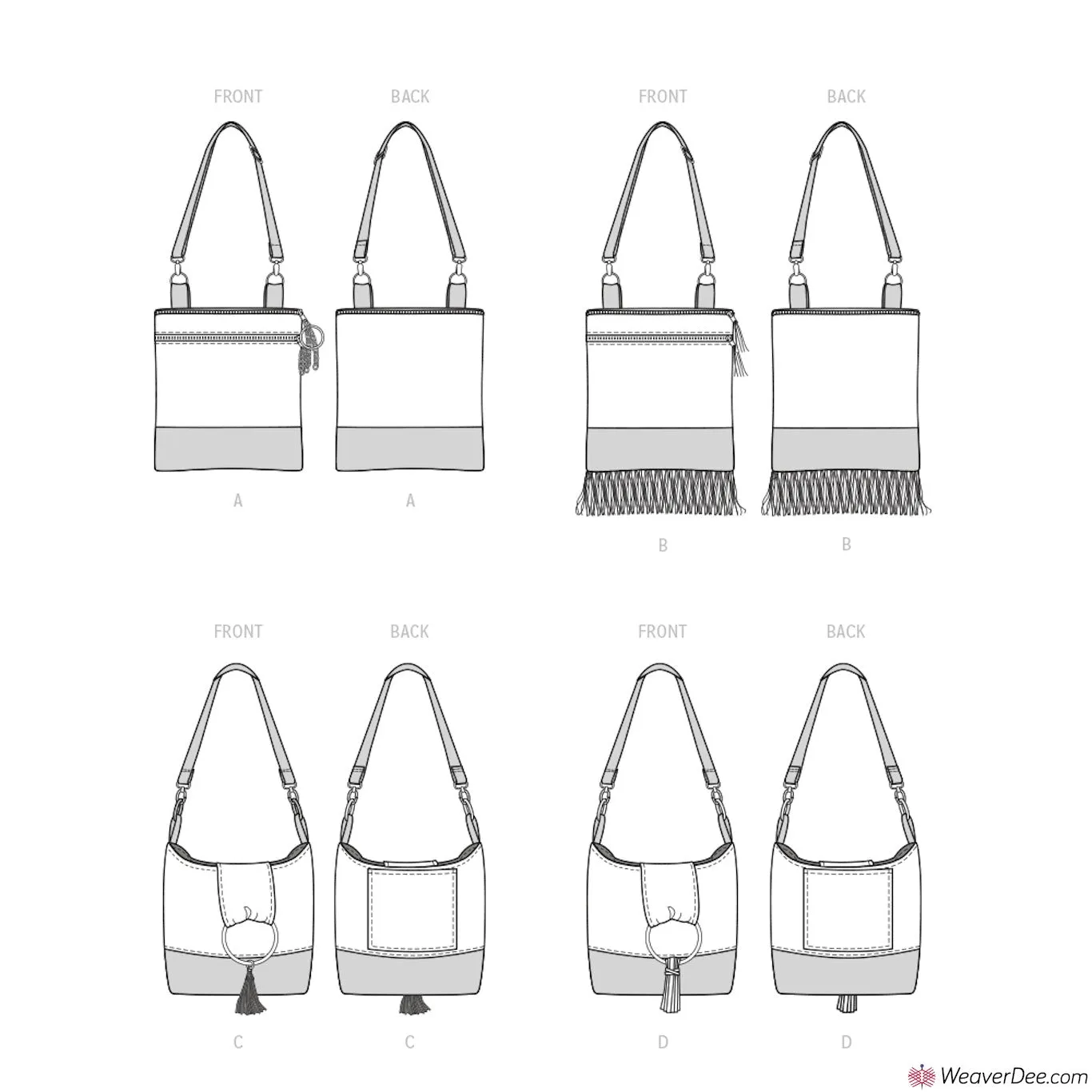 McCall's Pattern M8334 Bags by Tiny Seamstress Designs