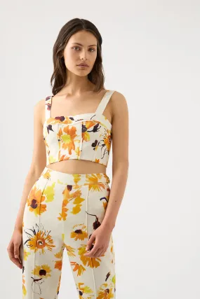 Meadow Panelled Bustier Top