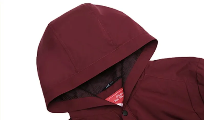 Men's Spring Warm Cotton-Padded Windproof Hooded Jacket