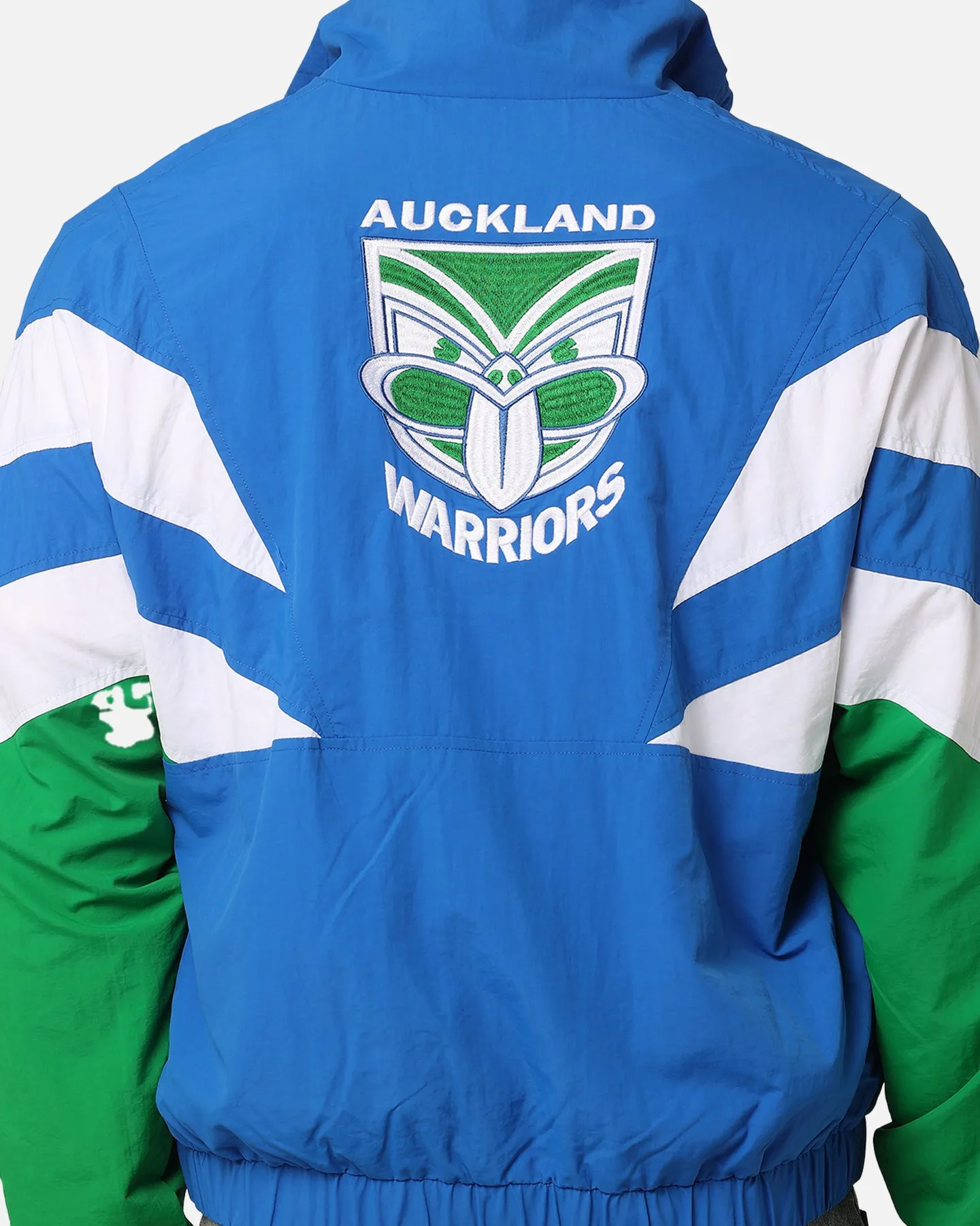 Mitchell & Ness New Zealand Warriors Full Zip Spray Jacket Black/White/Green