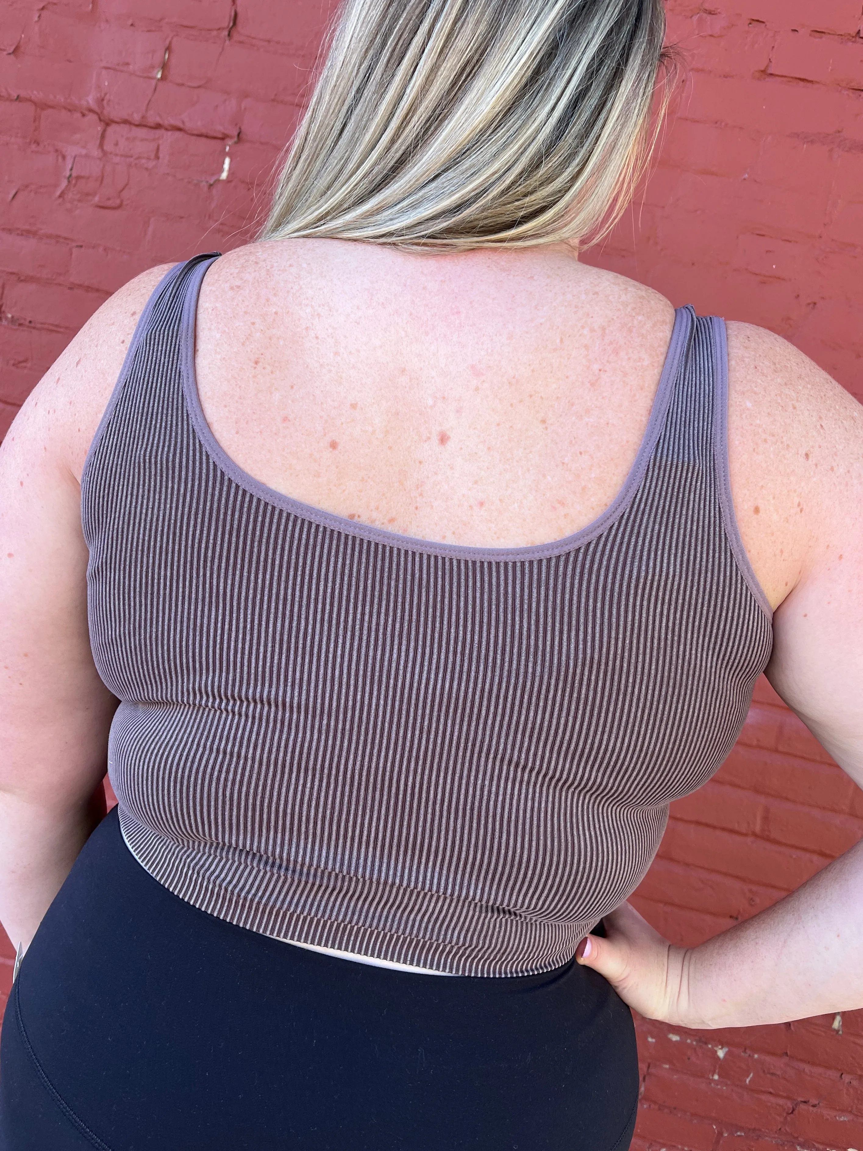 Ribbed Cropped Tank