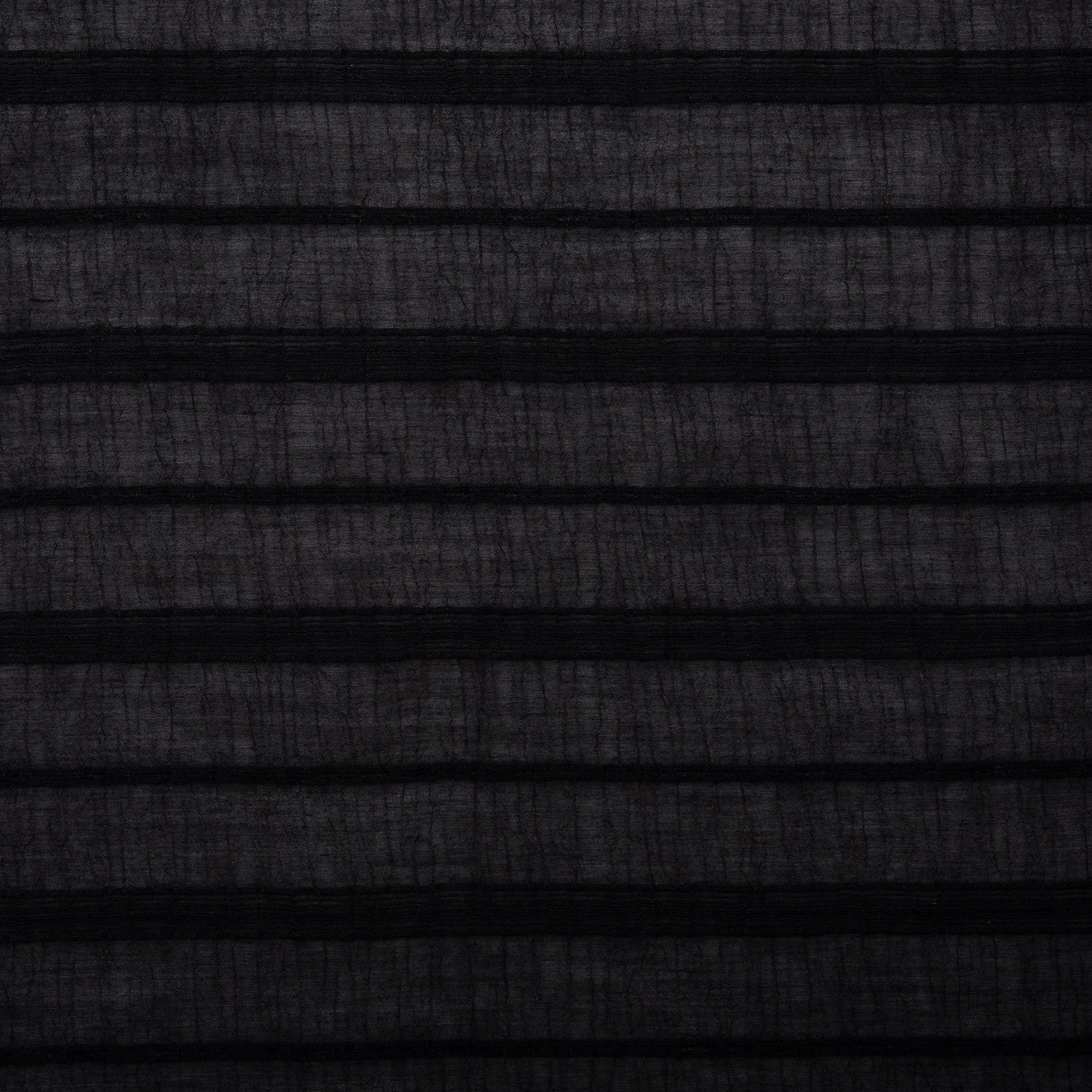 Striped Rayon Jacquard - COSTA - Black