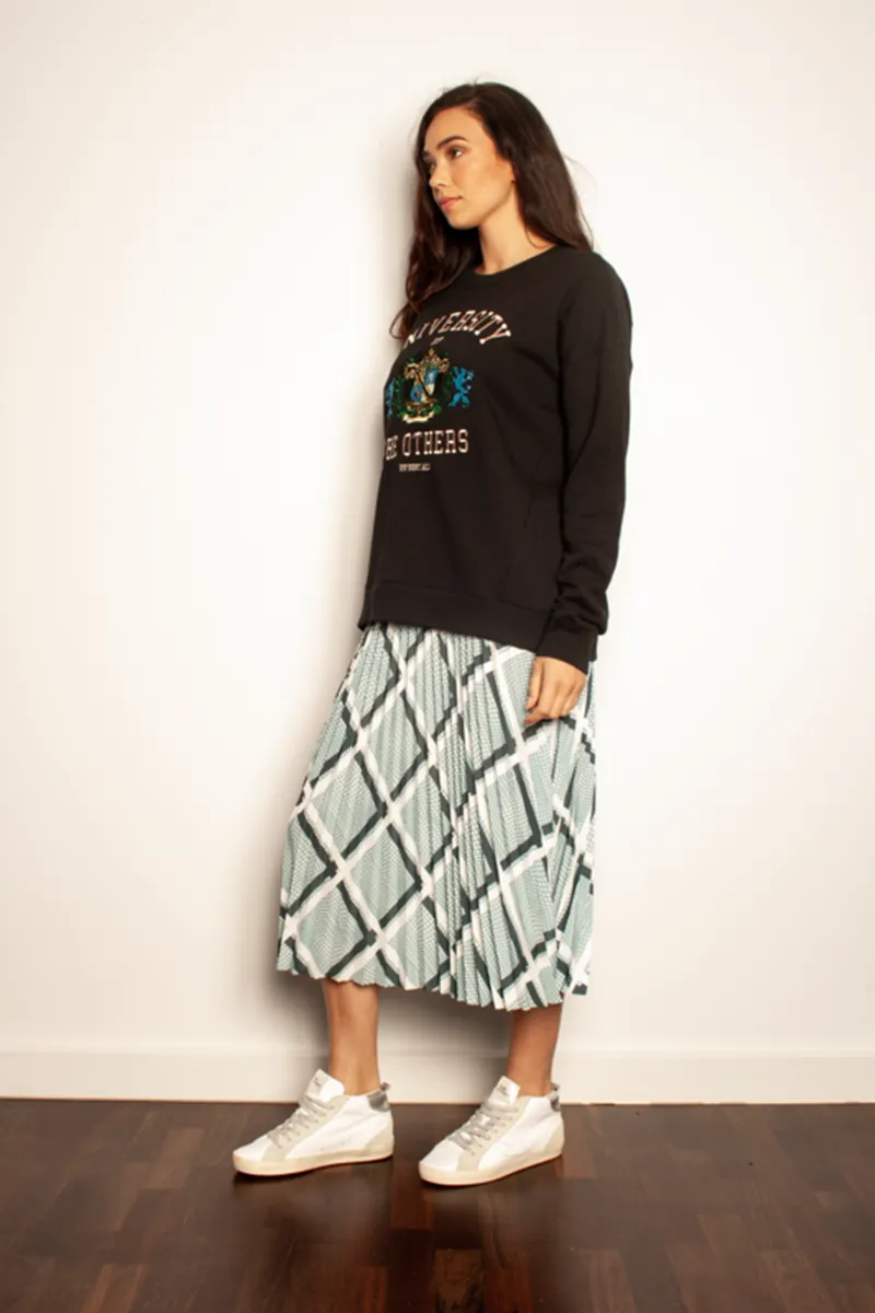 The Others - The Sunray Skirt - Moss Check