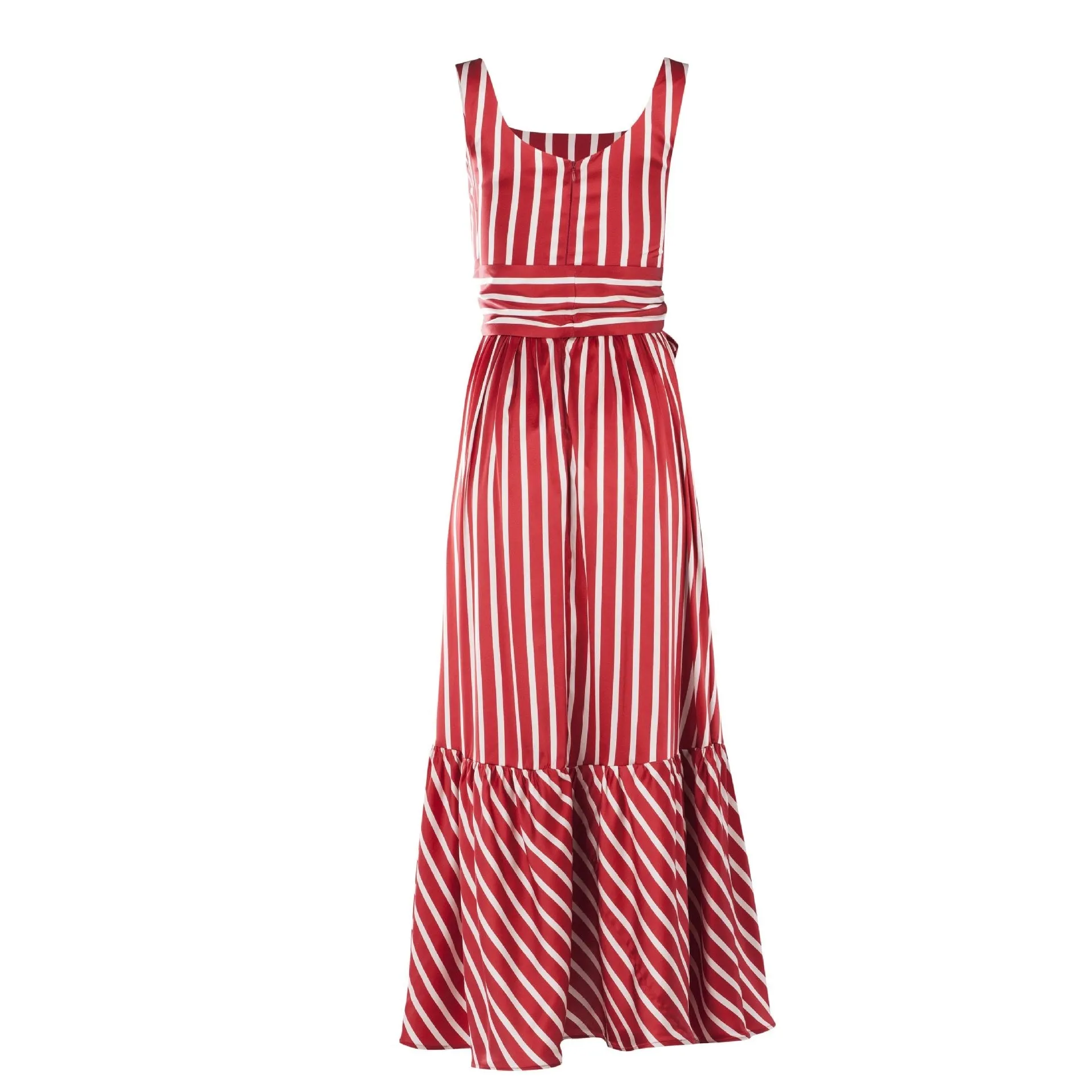 Women Dress Stripe Patchwork Bohemia Maxi Dresses