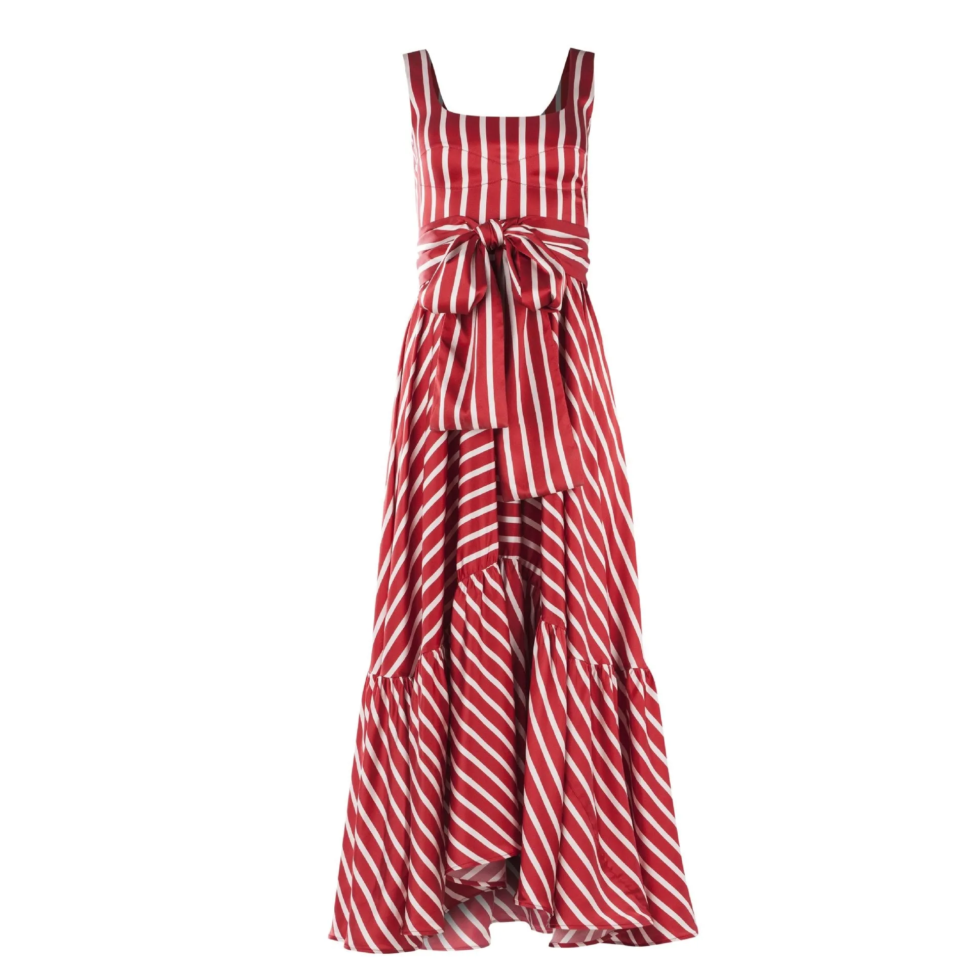 Women Dress Stripe Patchwork Bohemia Maxi Dresses