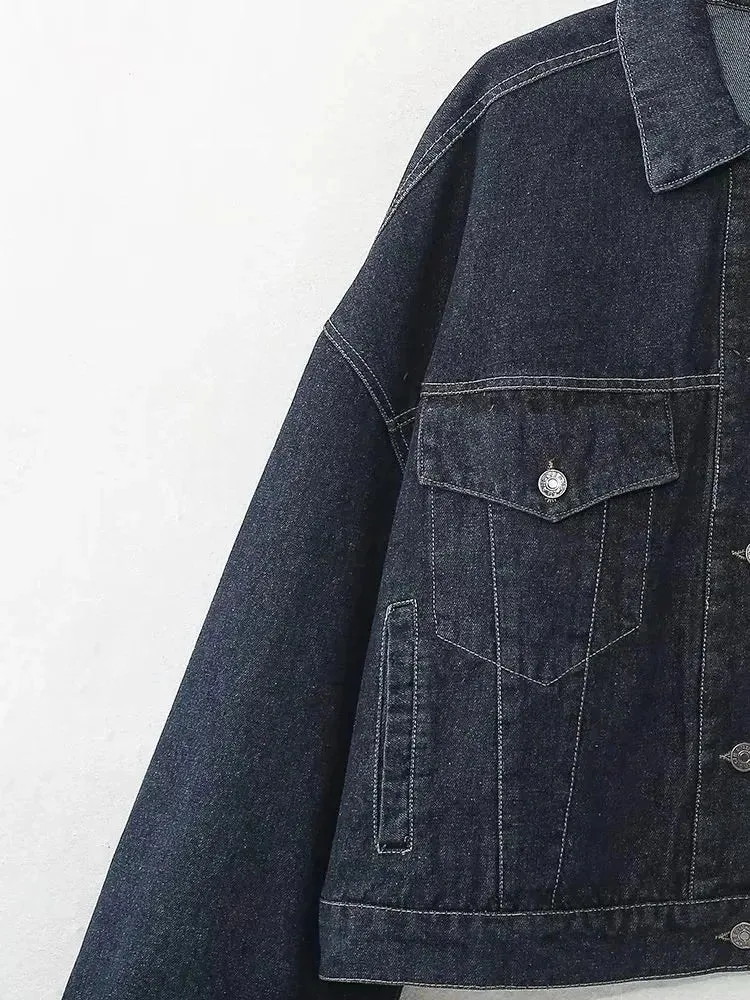 Women Urban Contemporary Denim Jacket