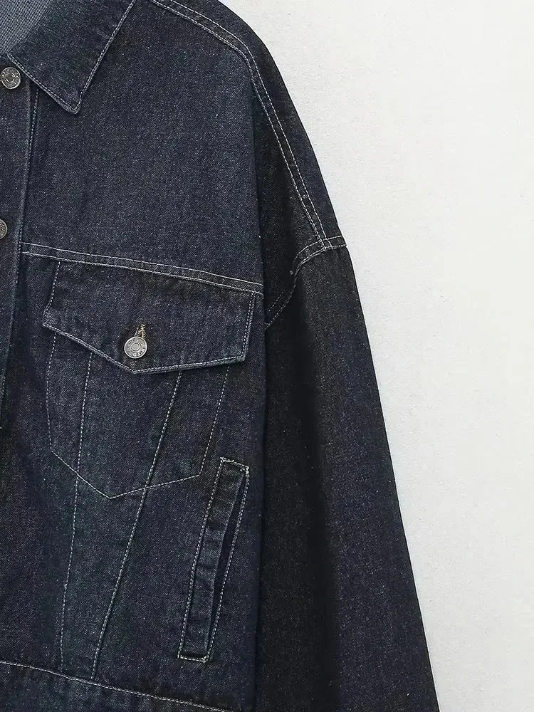 Women Urban Contemporary Denim Jacket