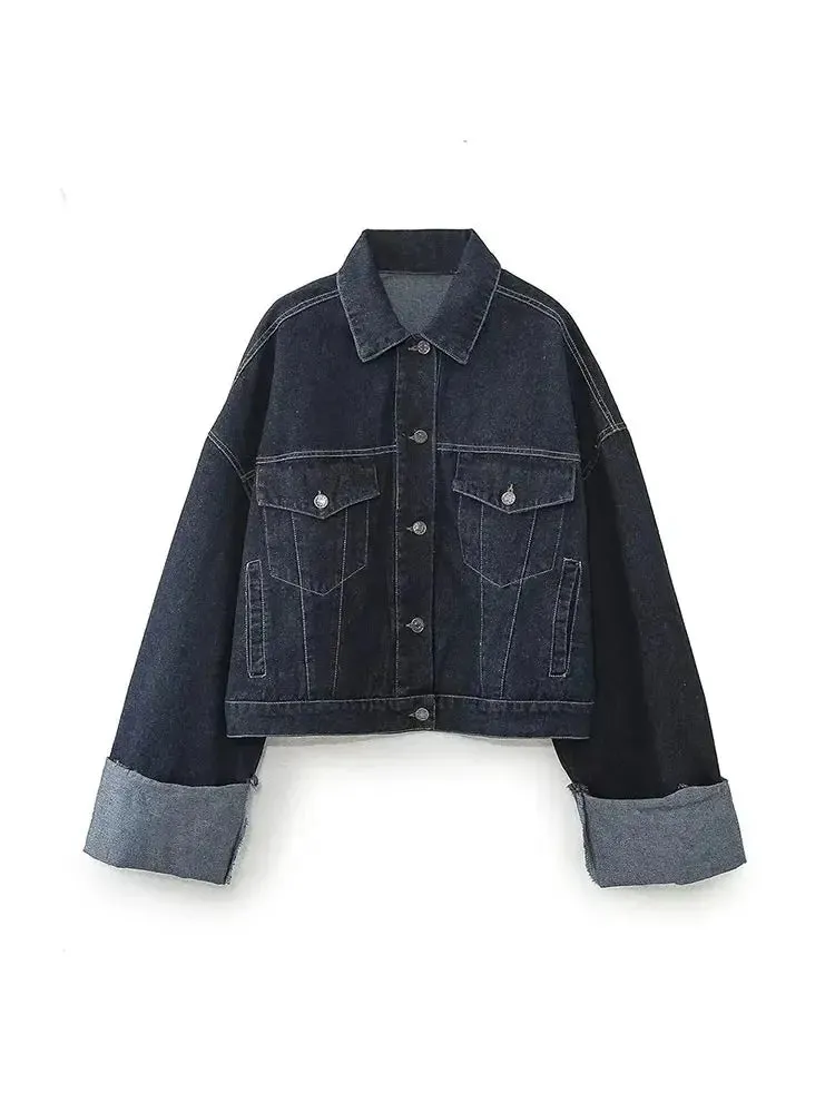 Women Urban Contemporary Denim Jacket