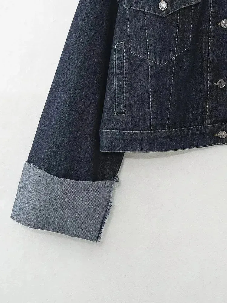 Women Urban Contemporary Denim Jacket