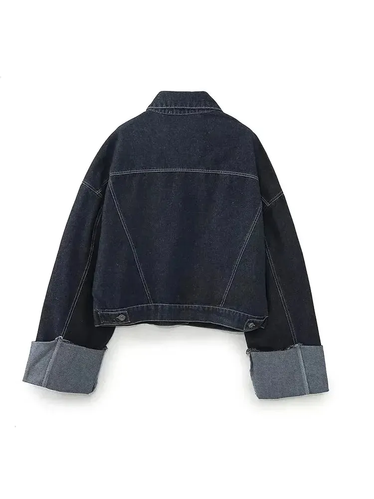 Women Urban Contemporary Denim Jacket