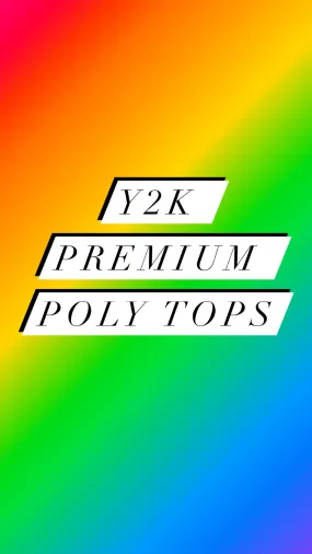 Y2K fashion poly tops